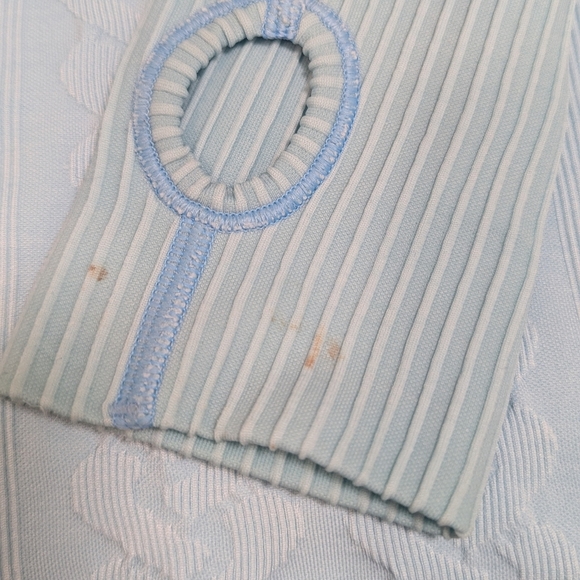 Lululemon Restless Pullover –‎ Seamless Winter Blue Run Top Sz 4 Cable Knit Look - Picture 11 of 16